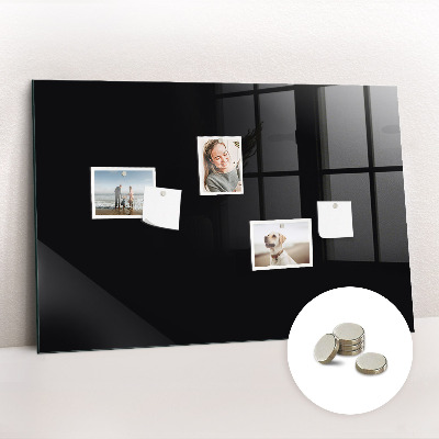 Magnetic board for wall Black color