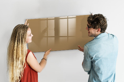 Magnetic board for wall Dark beige color