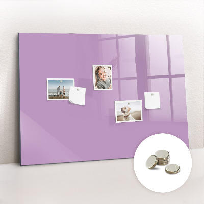 Magnetic board for wall Lilac color