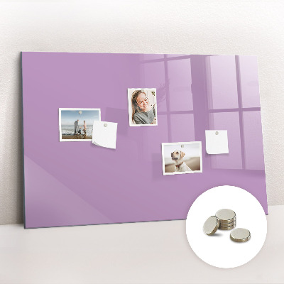 Magnetic board for wall Lilac color