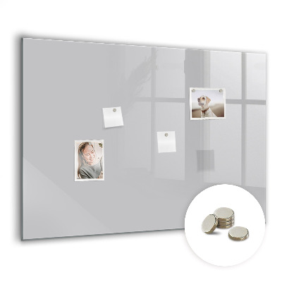 Magnetic board for wall Bright gray color