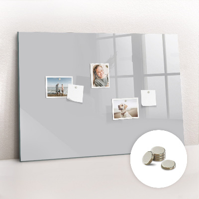 Magnetic board for wall Bright gray color