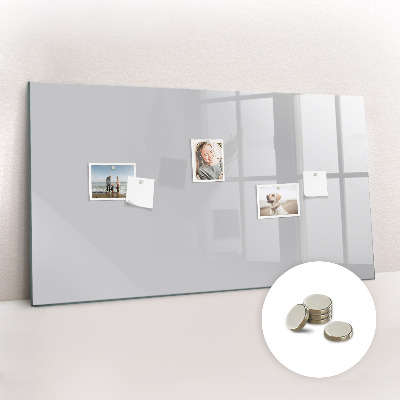 Magnetic board for wall Bright gray color