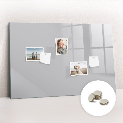 Magnetic board for wall Bright gray color