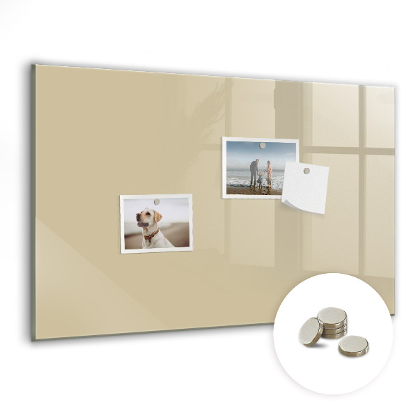 Magnetic board for wall Beige colour