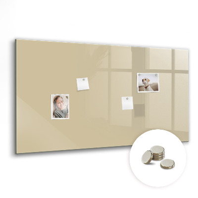 Magnetic board for wall Beige colour