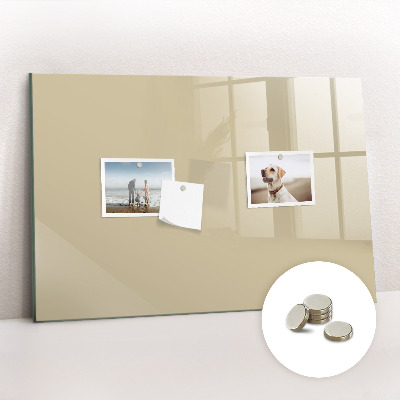 Magnetic board for wall Beige colour