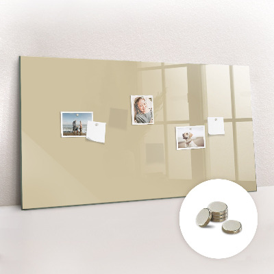 Magnetic board for wall Beige colour