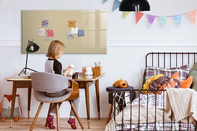 Magnetic board for wall Beige colour