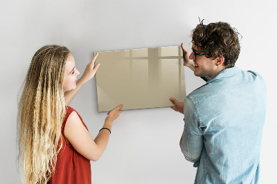 Magnetic board for wall Beige colour