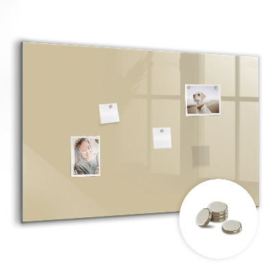 Magnetic board for wall Beige colour