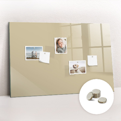 Magnetic board for wall Beige colour