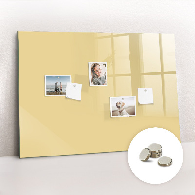 Magnetic board for wall Cream color