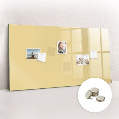 Magnetic board for wall Cream color