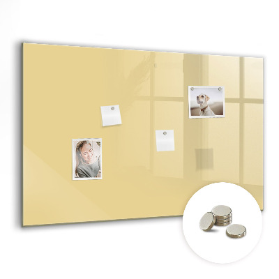 Magnetic board for wall Cream color
