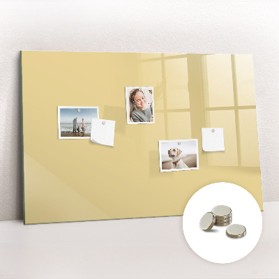 Magnetic board for wall Cream color