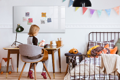 Magnetic board for wall Dark white color