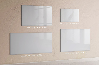 Magnetic board for wall Dark white color