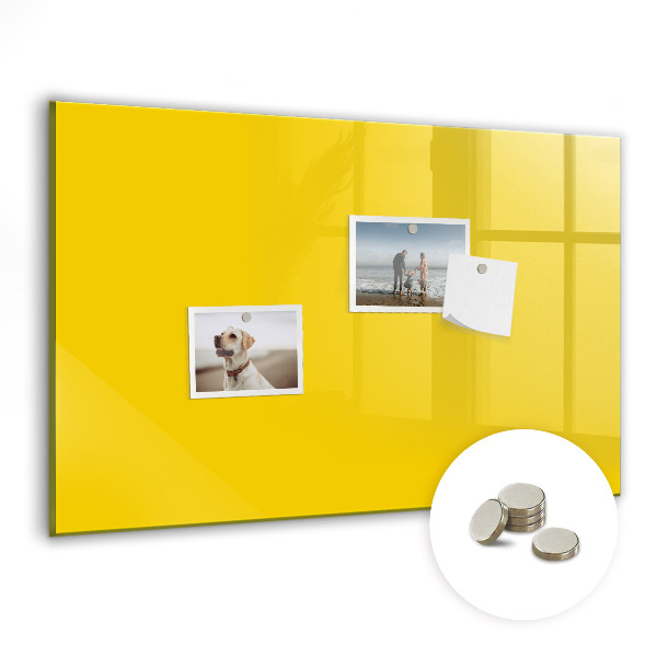 Magnetic board for wall Light yellow color