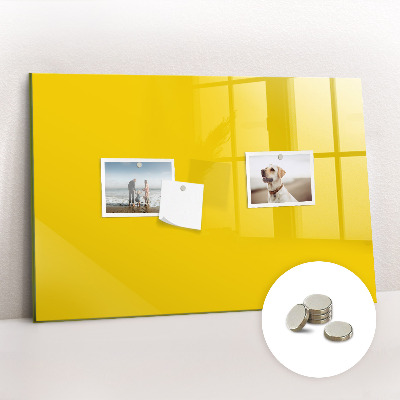 Magnetic board for wall Light yellow color