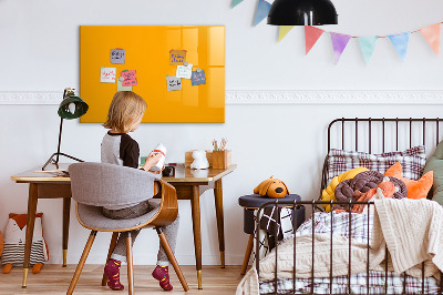 Magnetic board for wall Golden-yellow color