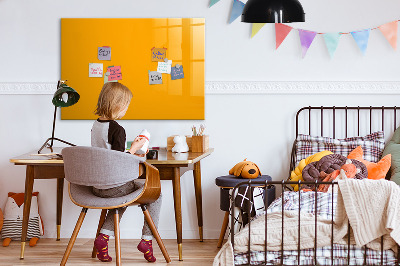 Magnetic board for wall Golden-yellow color