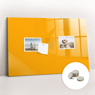 Magnetic board for wall Golden-yellow color