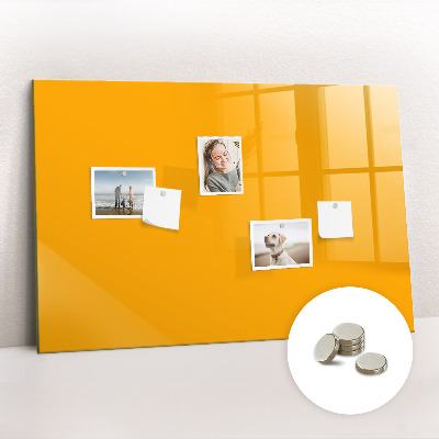 Magnetic board for wall Golden-yellow color