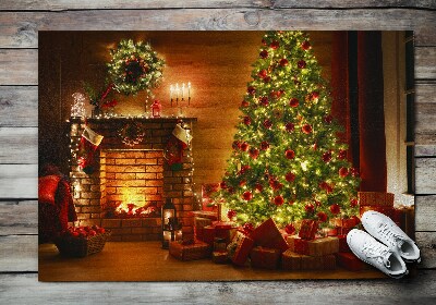 Door mat indoor Christmas tree