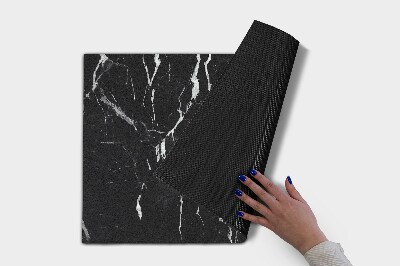 Doormat Black marble