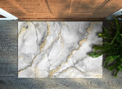 Door mat Gray marble