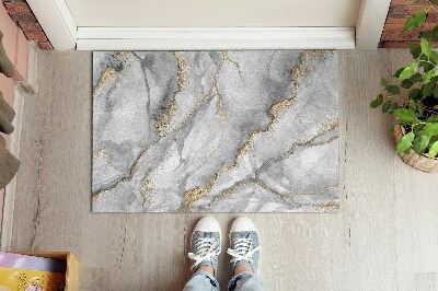Door mat Gray marble