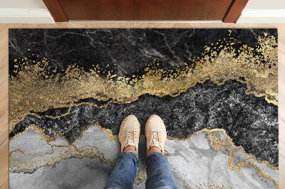 Door mat Golden marble