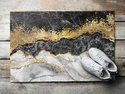 Door mat Golden marble