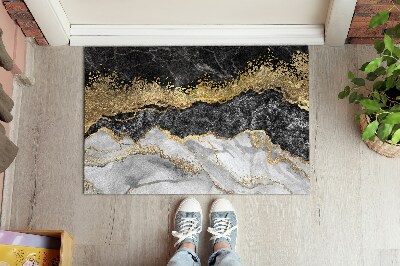 Door mat Golden marble