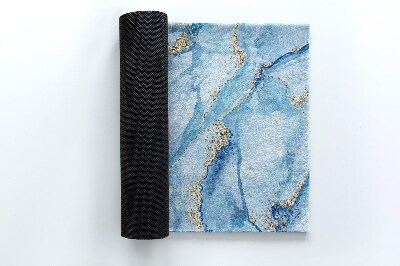 Door mat Blue marble