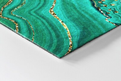 Door mat Turquoise marble
