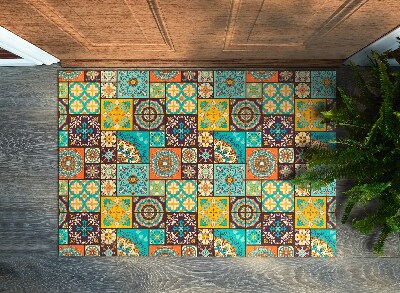 Door mat Colorful geometric patterns