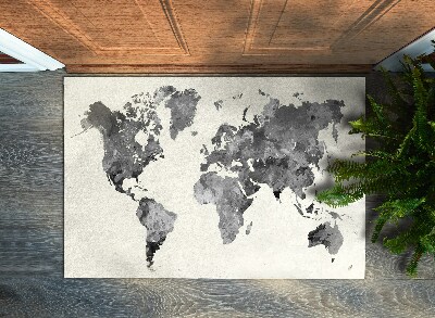 Doormat World map