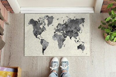 Doormat World map