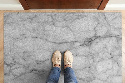 Indoor door mat Gray marble