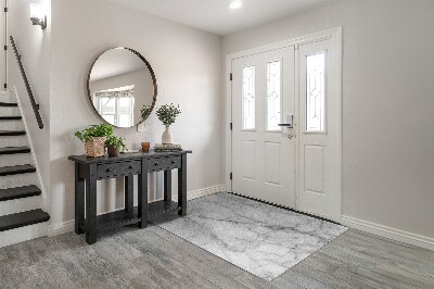 Indoor door mat Gray marble