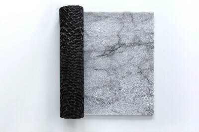 Indoor door mat Gray marble