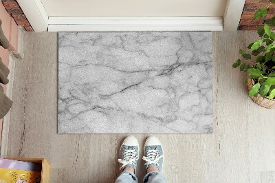 Indoor door mat Gray marble