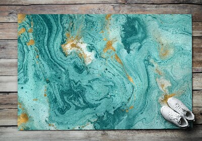 Doormat Turquoise marble