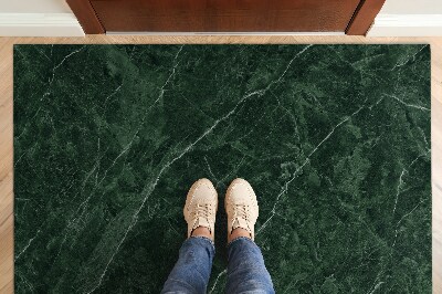 Indoor door mat Green marble