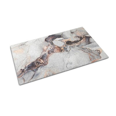 Door mat indoor Bright marble