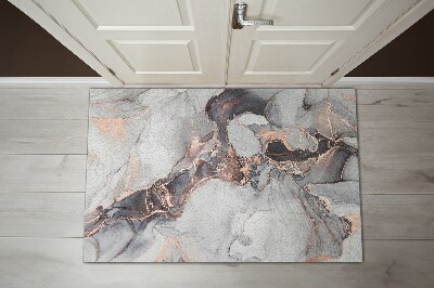 Door mat indoor Bright marble