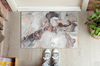 Door mat indoor Bright marble