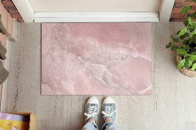 Indoor door mat Pink abstraction